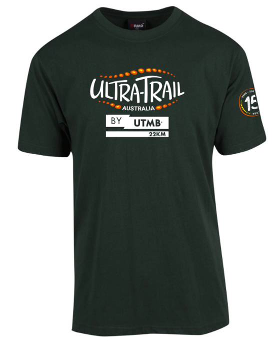 Ultra Trail Australia 2023 Men s 22k Name Shirt Bottle Green