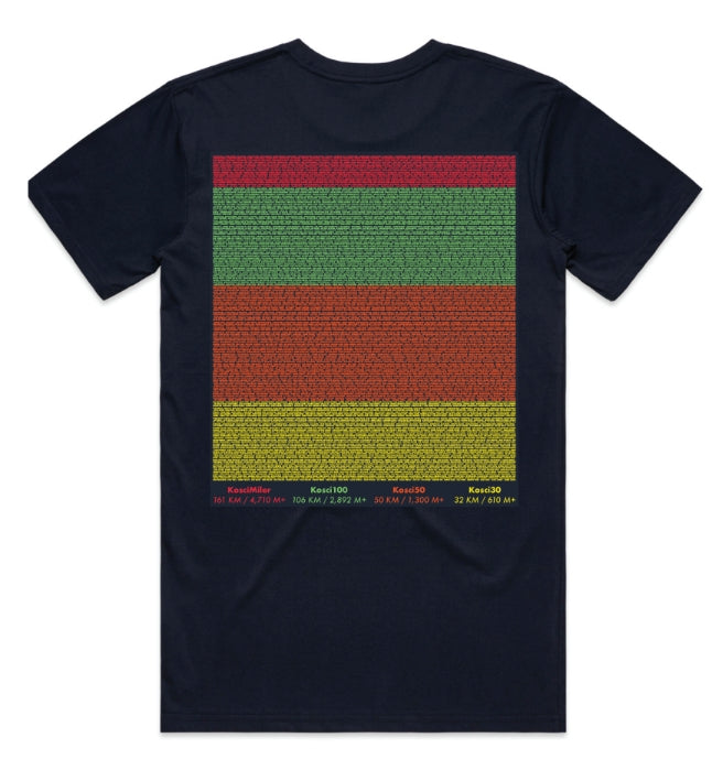 Ultra Trail Kosciuszko 2025 Men's Name Shirt- Navy