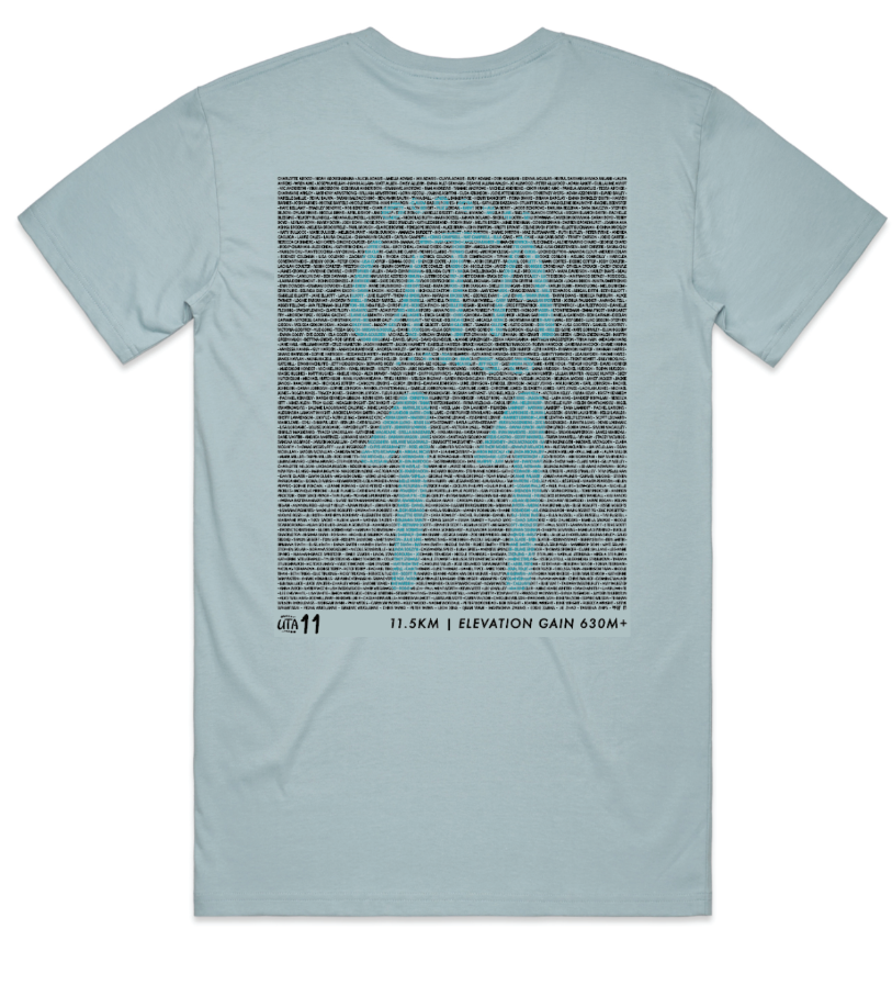 Ultra Trail Australia 2024 Men's 11k Name Shirt - Pale Blue