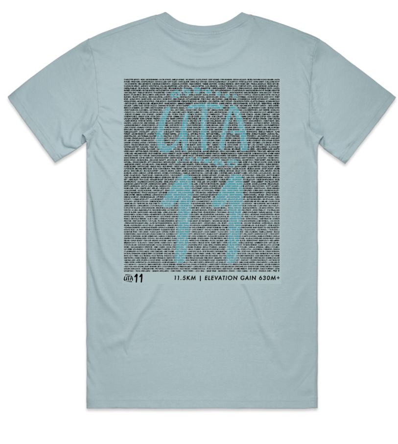Ultra Trail Australia 2024 Women's 11k Name Shirt - Pale Blue