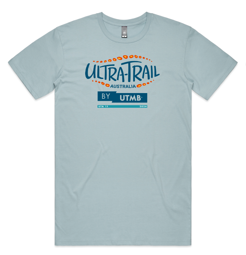 Ultra Trail Australia 2024 Men's 11k Name Shirt - Pale Blue