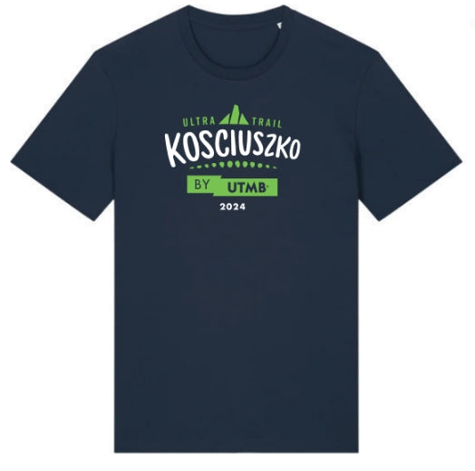 Ultra Trail Kosciuszko 2024 Men's Name Shirt- Navy