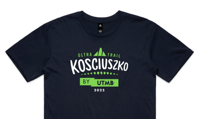 Ultra Trail Kosciuszko 2025 Men's Name Shirt- Navy